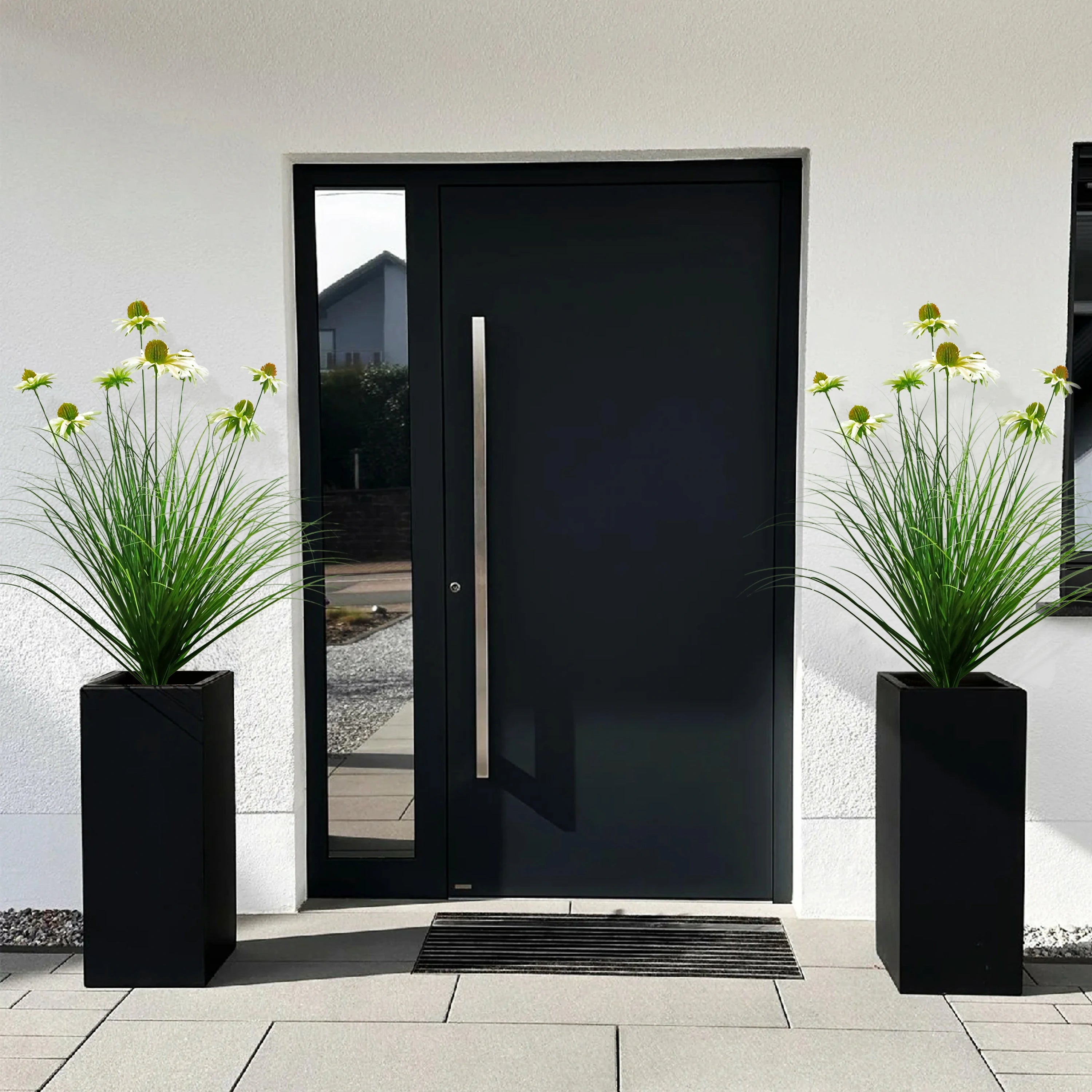 Artificial 8-Head Chrysanthemum Spray 30"H