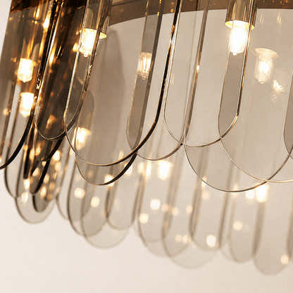 Prismora Glass Round Chandelier