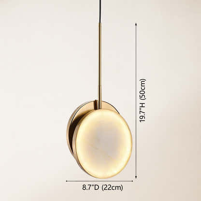 Mintreux Moonshade Alabaster-Anhänger, 20,3 cm Durchmesser