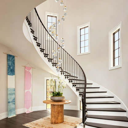 Aurelium Crystal Staircase Round Chandelier