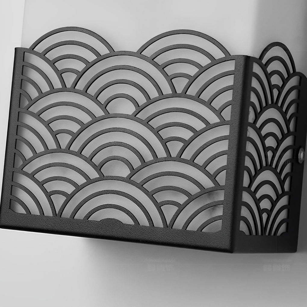 Rechteckige Harz LED wasserdichte Vintage Outdoor Wandleuchten Wandleuchte