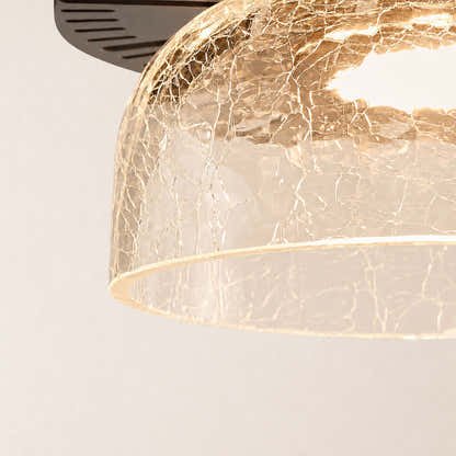 Zendria Crackle Glass Pendant Light