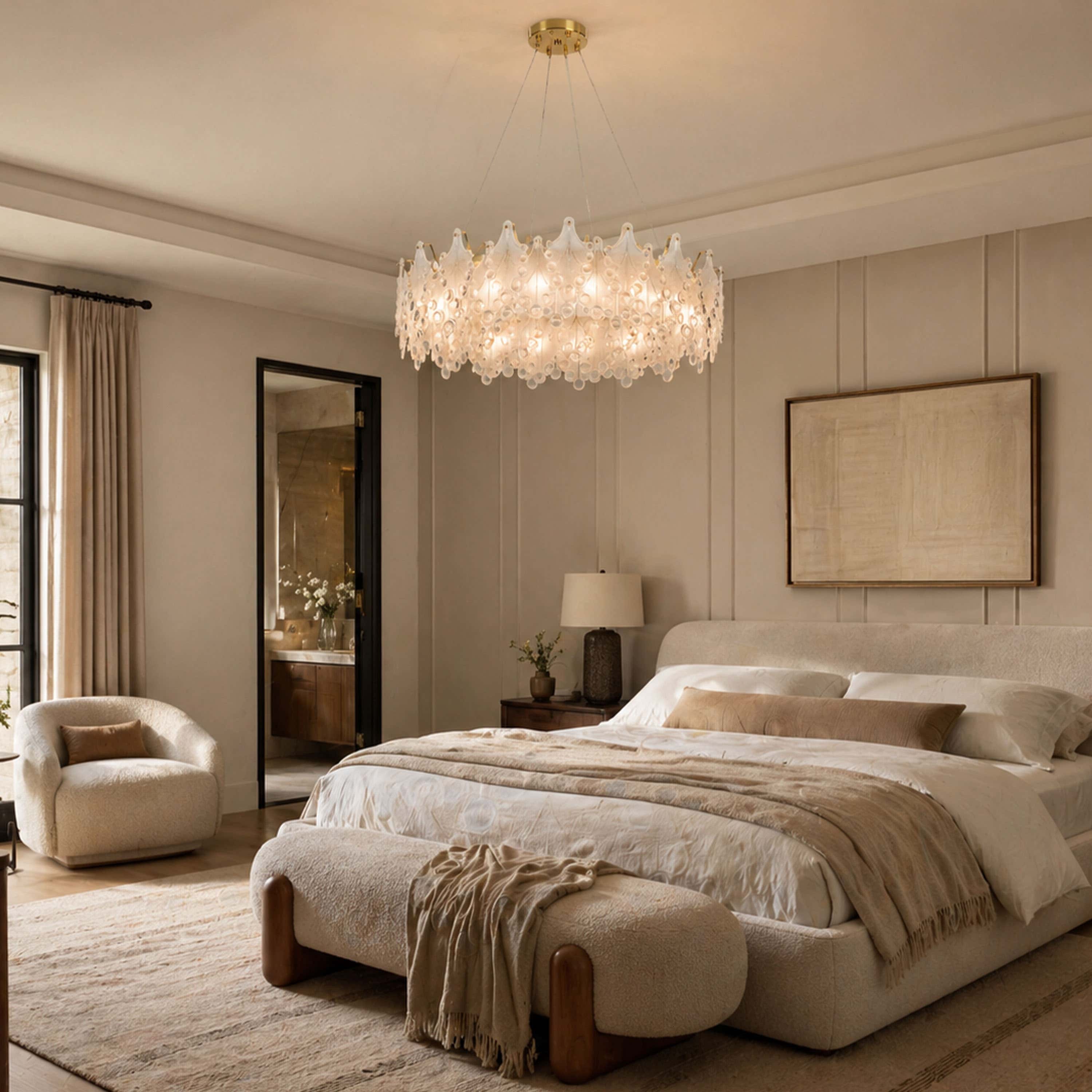 Veliora Layered Glass Chandelier