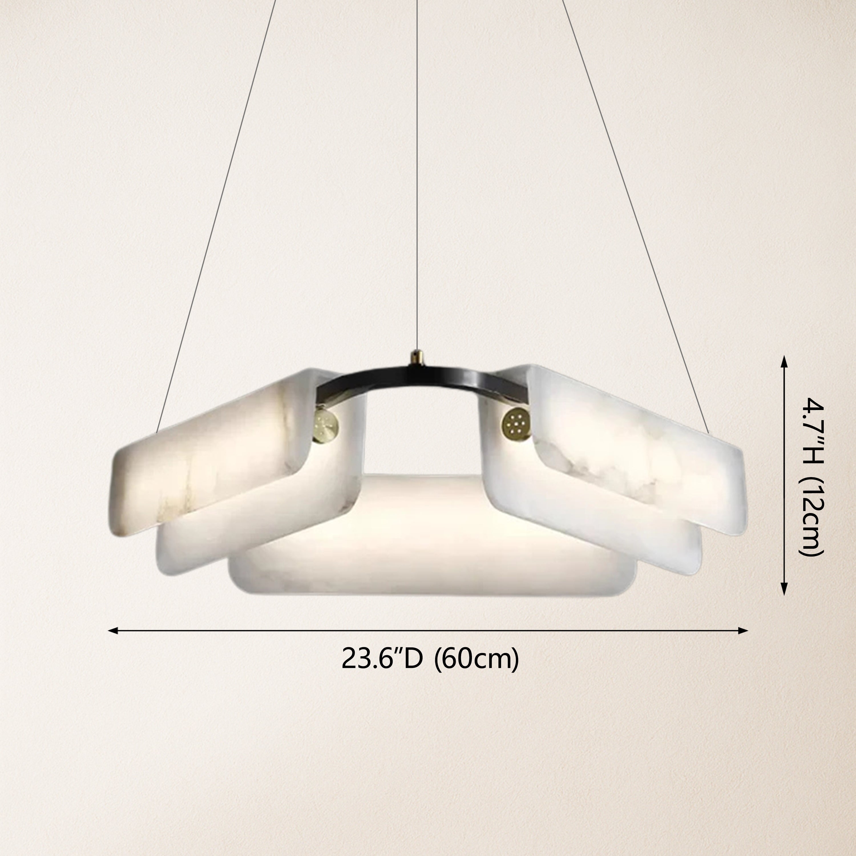 Deli Alabaster Chandelier 32″