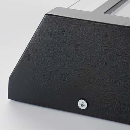 Wasserdichte LED-Wandleuchten mit doppeltem Acrylschirm in Schwarz, moderne Außenwandleuchten