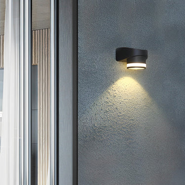 Round Up und Dawn Light LED wasserdichte schwarze Außenwandfluter