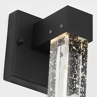Wasserdichte LED 10W Kristall Schwarz Moderne Außenwandleuchte Außenleuchten