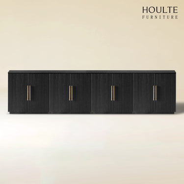 Holt 126″ Medienkonsole aus Eiche (4er-Set) 