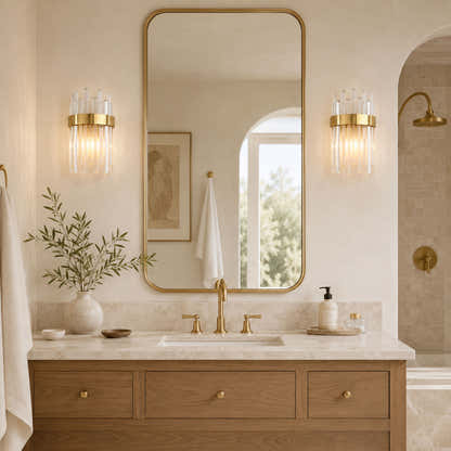 Oryana Crystal Icicle Wall Sconce 7.9"