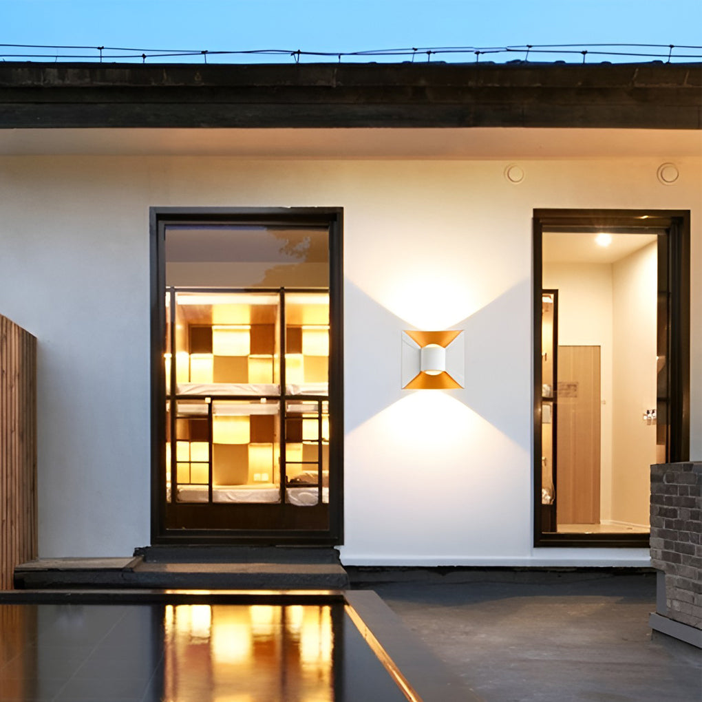 Quadratische Up- und Down-Leuchten 6W LED wasserdichte moderne Außenleuchten