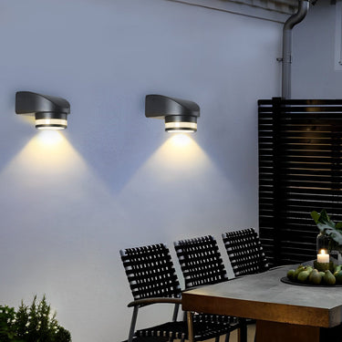 Round Up und Dawn Light LED wasserdichte schwarze Außenwandfluter