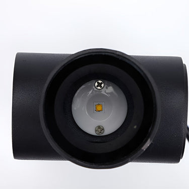 Wasserdichte LED-Auf- und Ablichter Schwarze moderne Außenwandleuchte