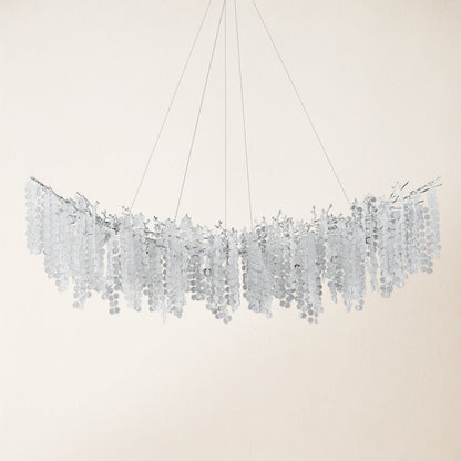 Shiro Noda Kristall-Baumzweig-Linear-Kronleuchter 72"