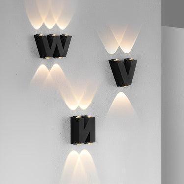 N/V/W Buchstaben Kreative wasserdichte moderne LED-Außenwandleuchte
