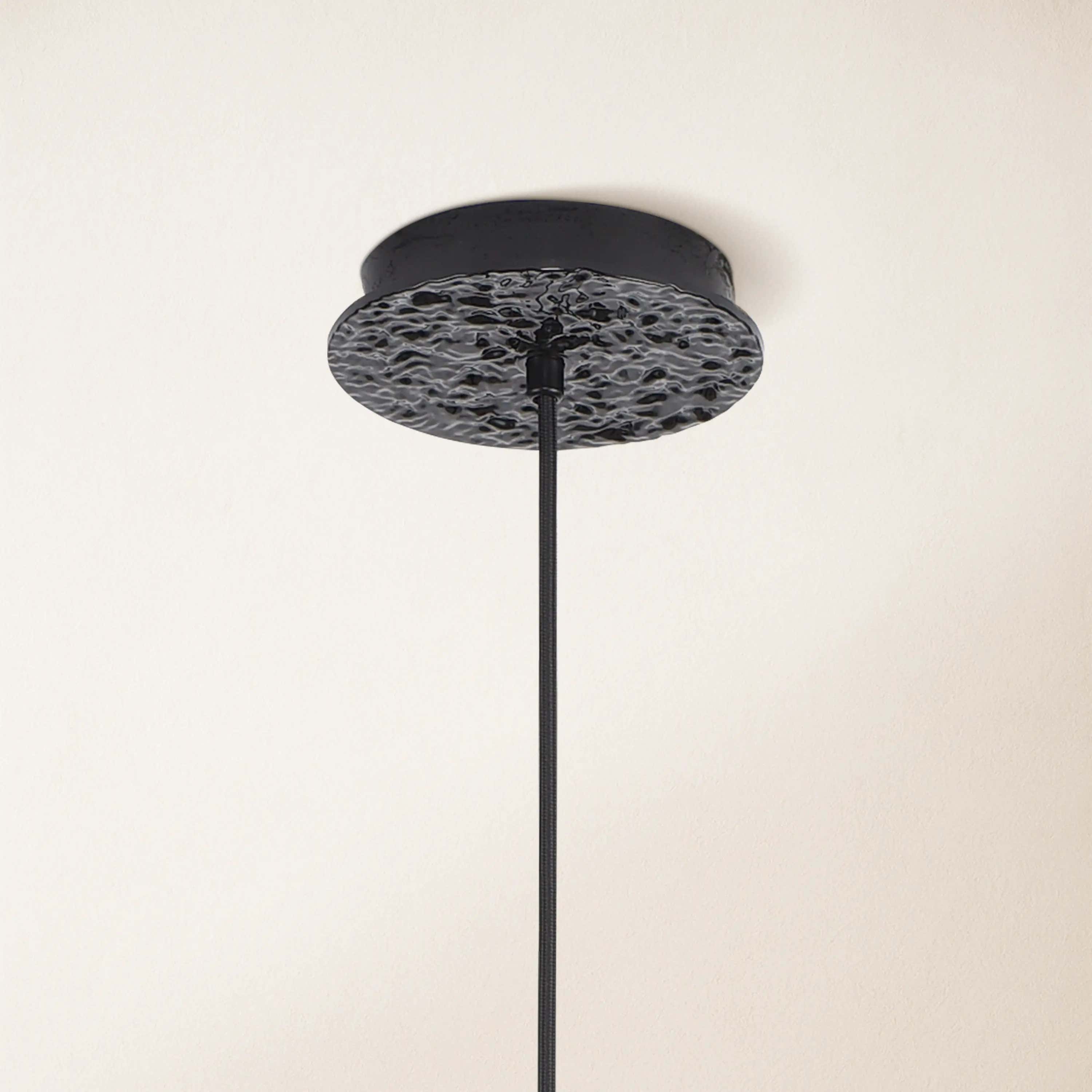 Elara Black Spherical Cage Chandelier  14"D