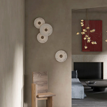 Miles Alabaster Wall Lamp 8"D