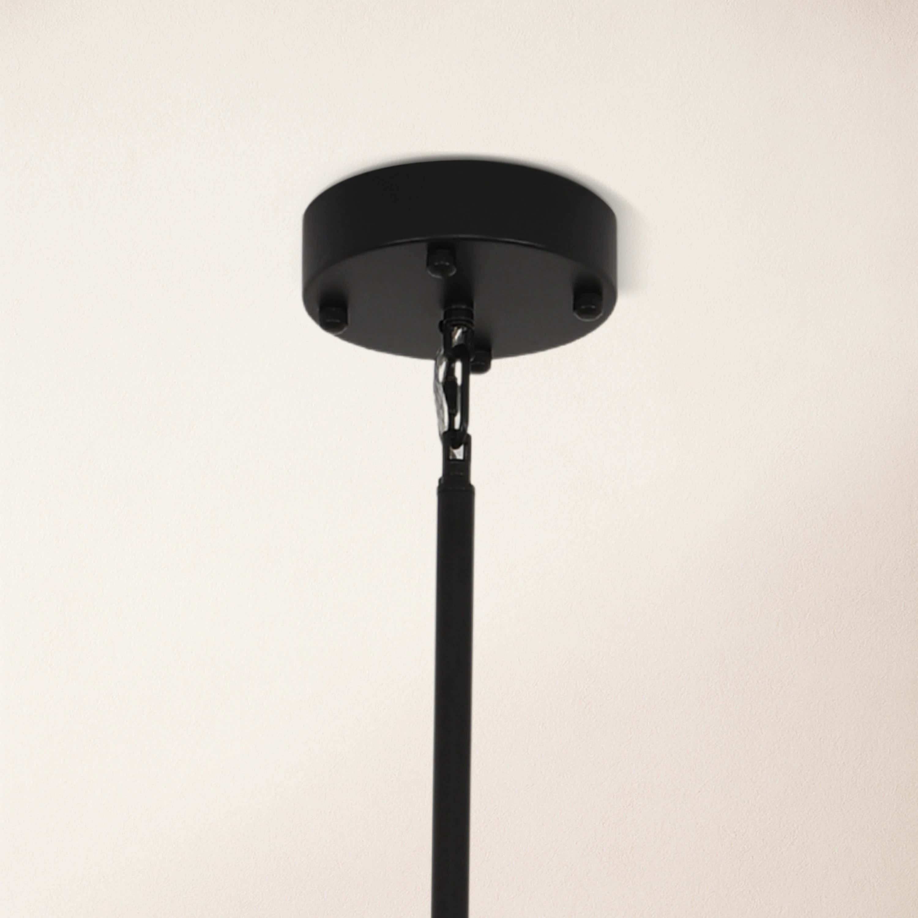 Solmare Alabaster Round Chandelier 34"#Finish_Black