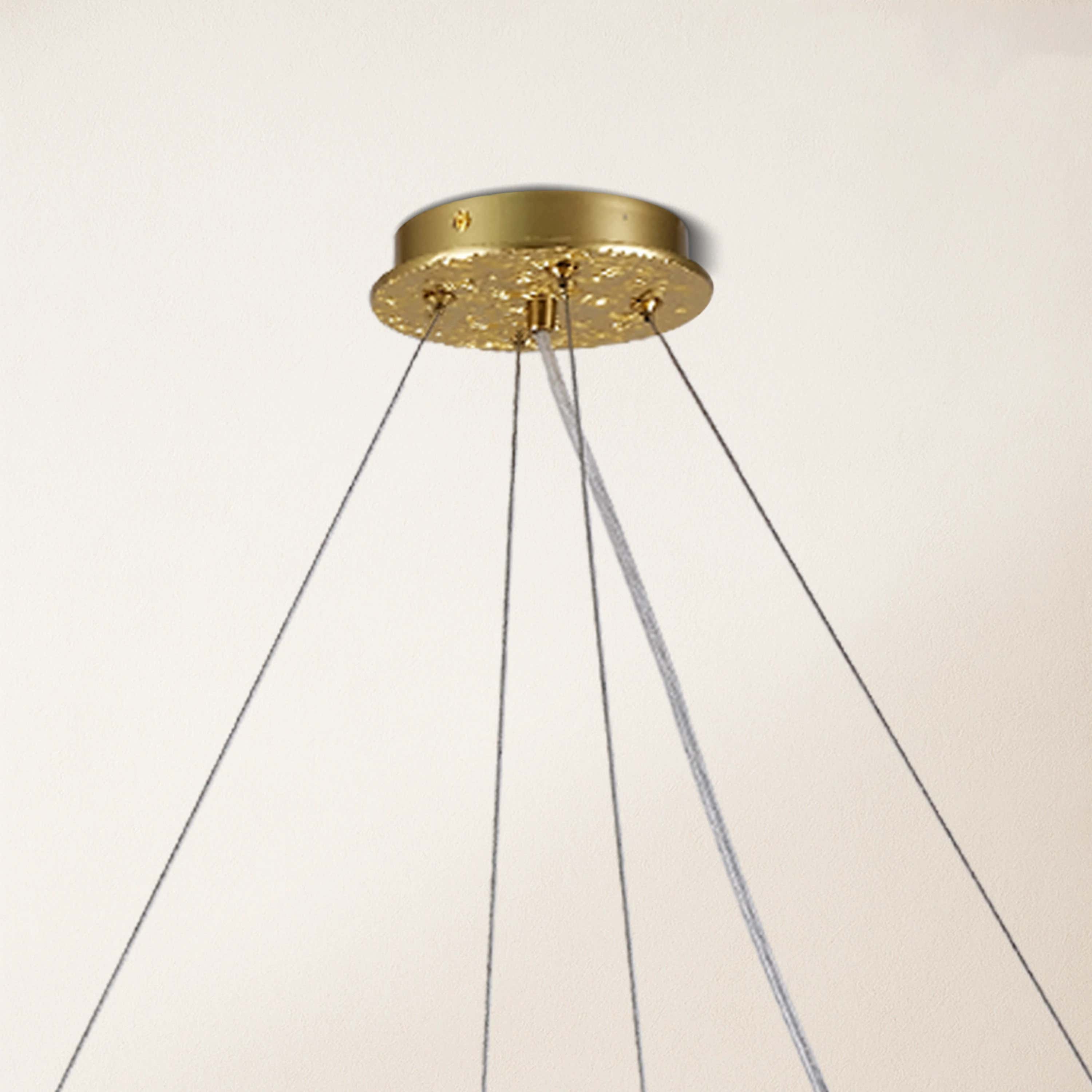 Shiro Noda Crystal Tree Branch Linear Chandelier 72"W#Finish_Gold