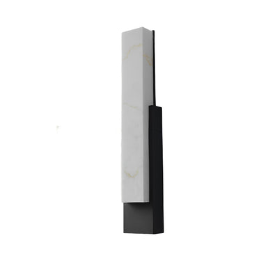Wasserdichte LED-Wandleuchte im Marmor-Look in Schwarz