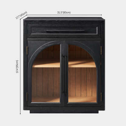 Alvar gewölbtes 64" Sideboard aus Eiche mit Schubladen (2er-Set)