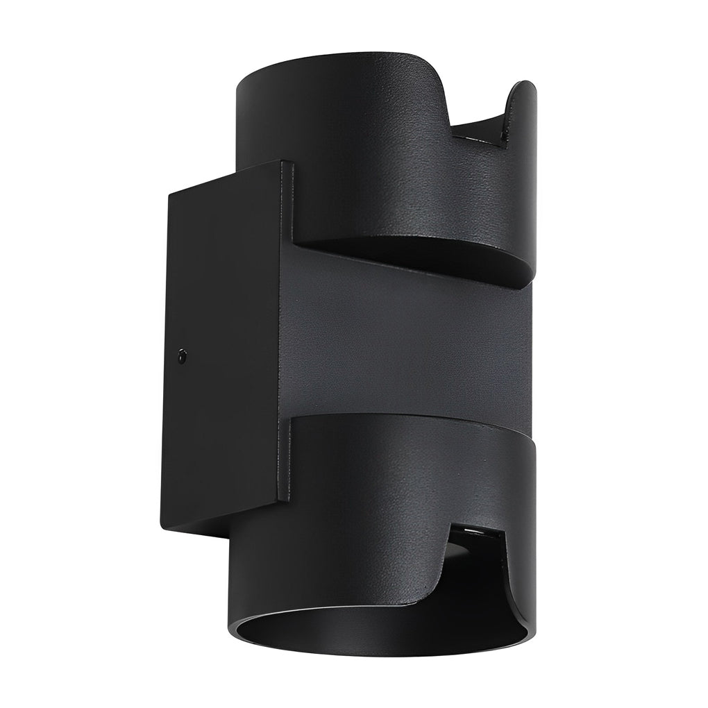 Wasserdichtes Up- und Down-Licht LED Schwarz Moderne Wandfluter Licht Wandleuchte