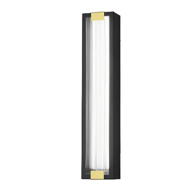 Rechteckige wasserdichte LED-Wandleuchten in Schwarz, moderne Verandabeleuchtung