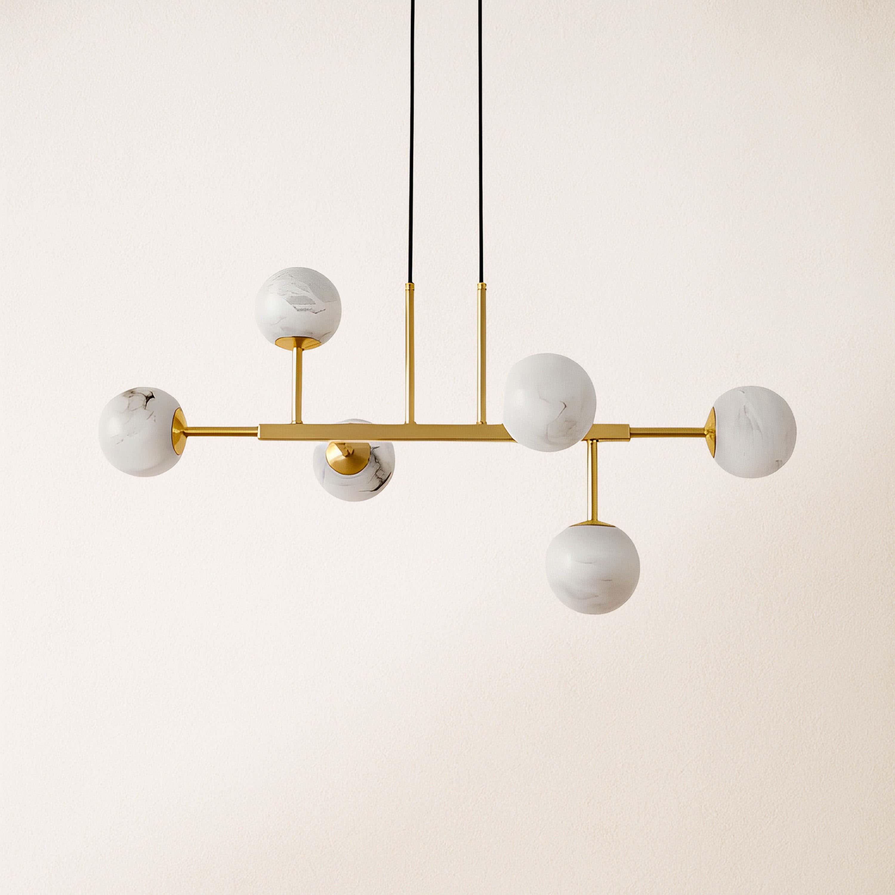 Velorium Alabaster Linear Chandelier