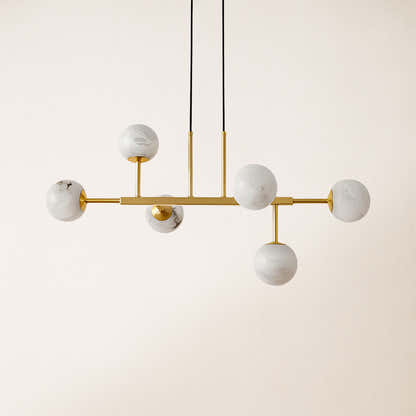 Velorium Alabaster Linear Chandelier
