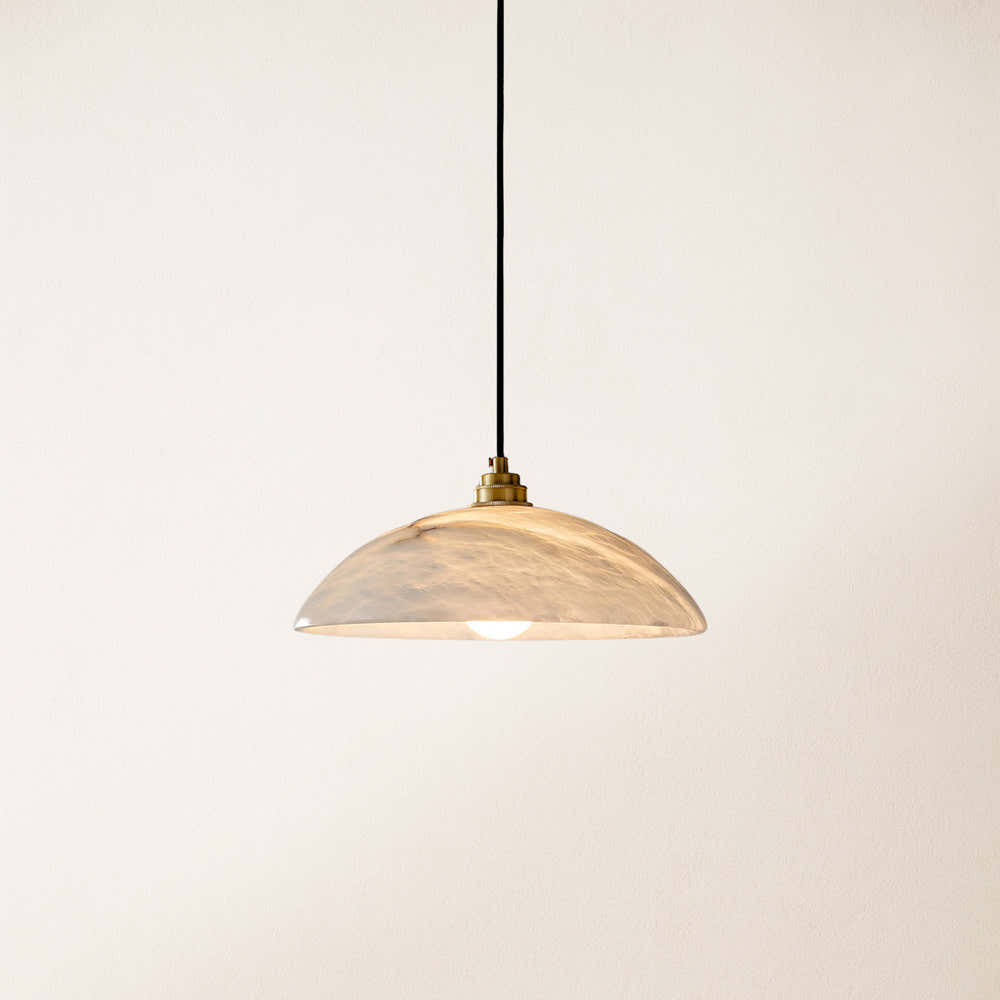 Dadaly Alabaster Modern Small Art Pendant 12"D