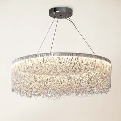 Teresa Cadena Tassel Modern Ring Chandelier 24"