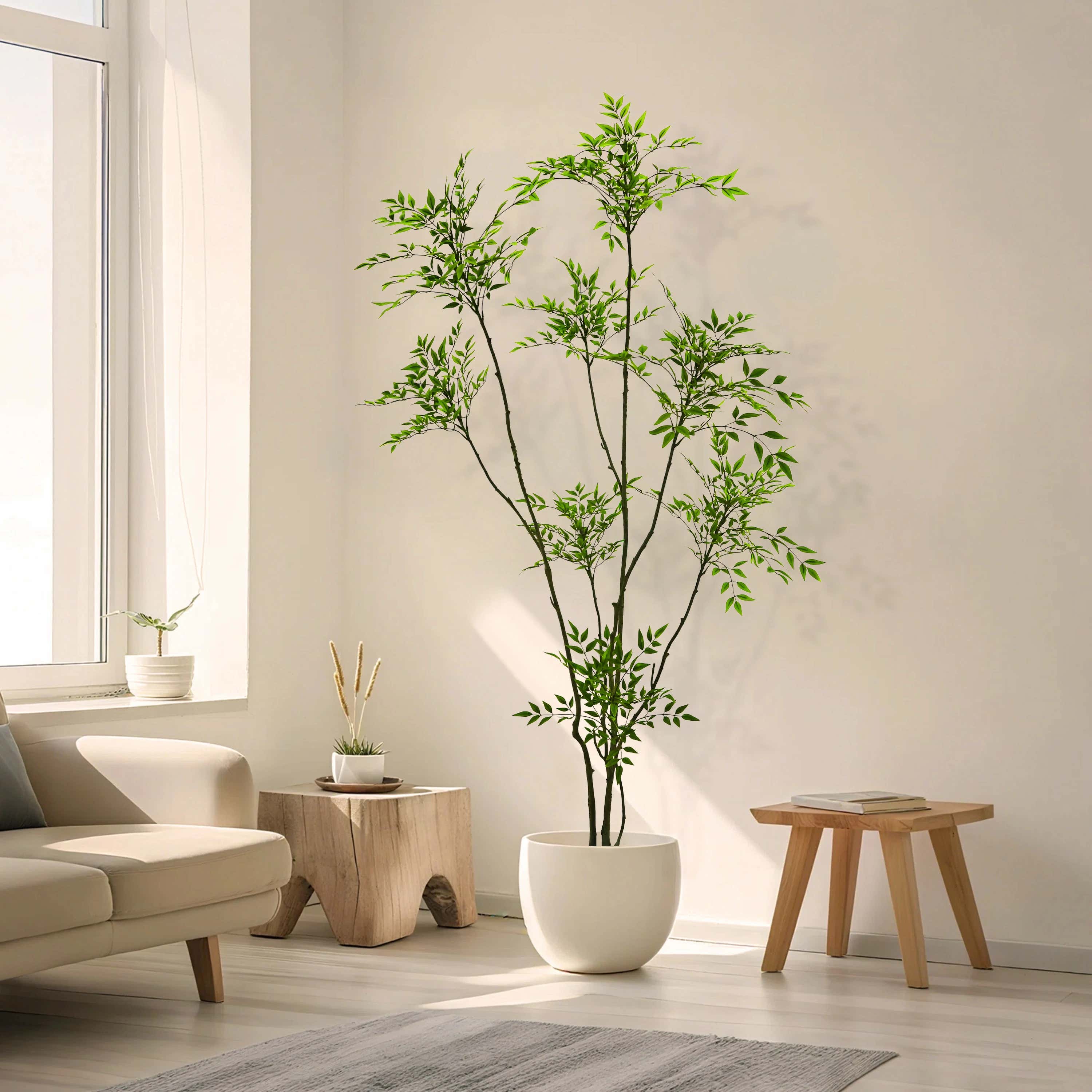 Künstlicher Nandina-Baum, 210 cm hoch