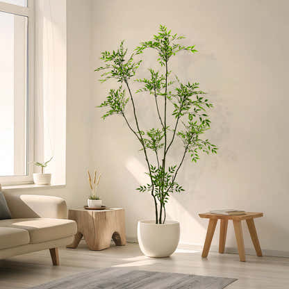 Künstlicher Nandina-Baum, 210 cm hoch