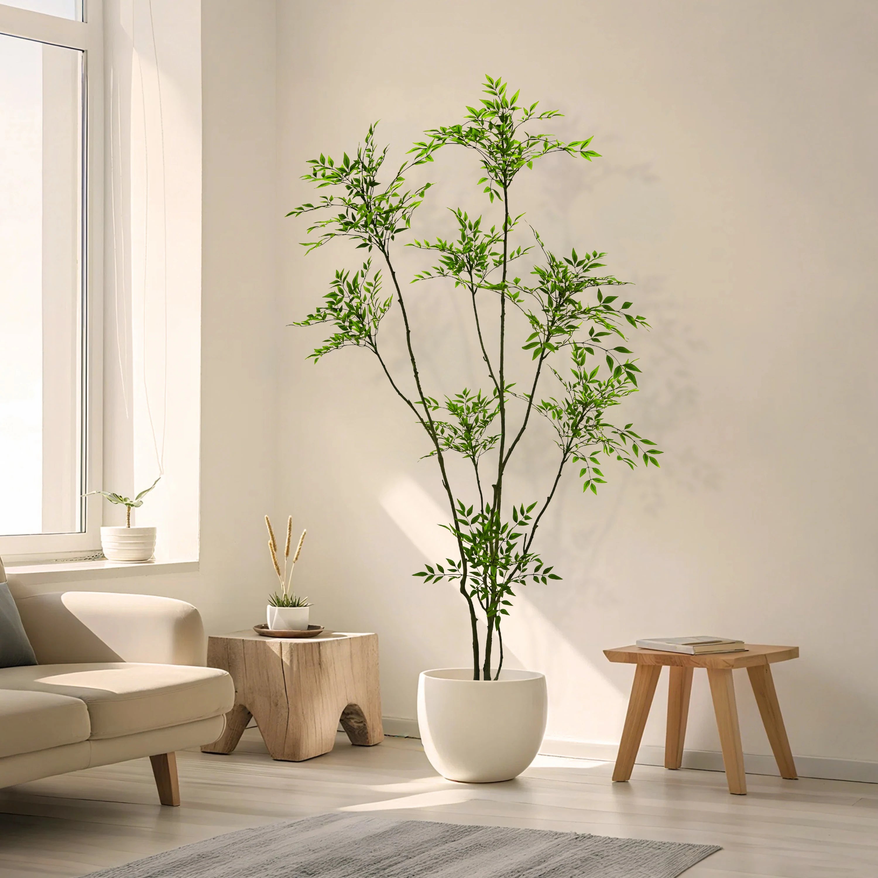 Faux Nandina Tree 82.7"H