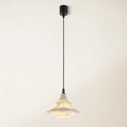 Bloom Alabaster Gleam Pendant 7"D