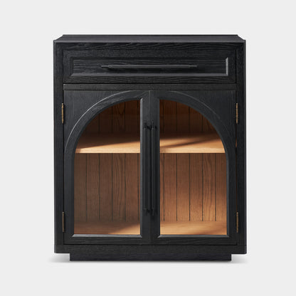 Alvar gewölbtes 96" Sideboard aus Eiche mit Schubladen (3er-Set)