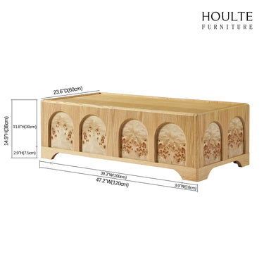 Couchtisch Aurora aus Eiche, 119,4 cm