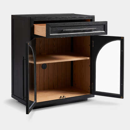 Alvar gewölbtes 64" Sideboard aus Eiche mit Schubladen (2er-Set)