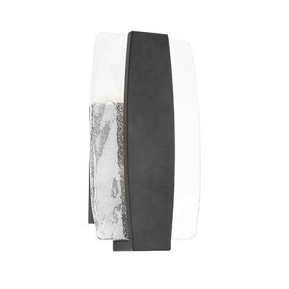 Wasserdichte LED handgefertigte Bubbles Glas schwarz moderne Außenwandleuchte