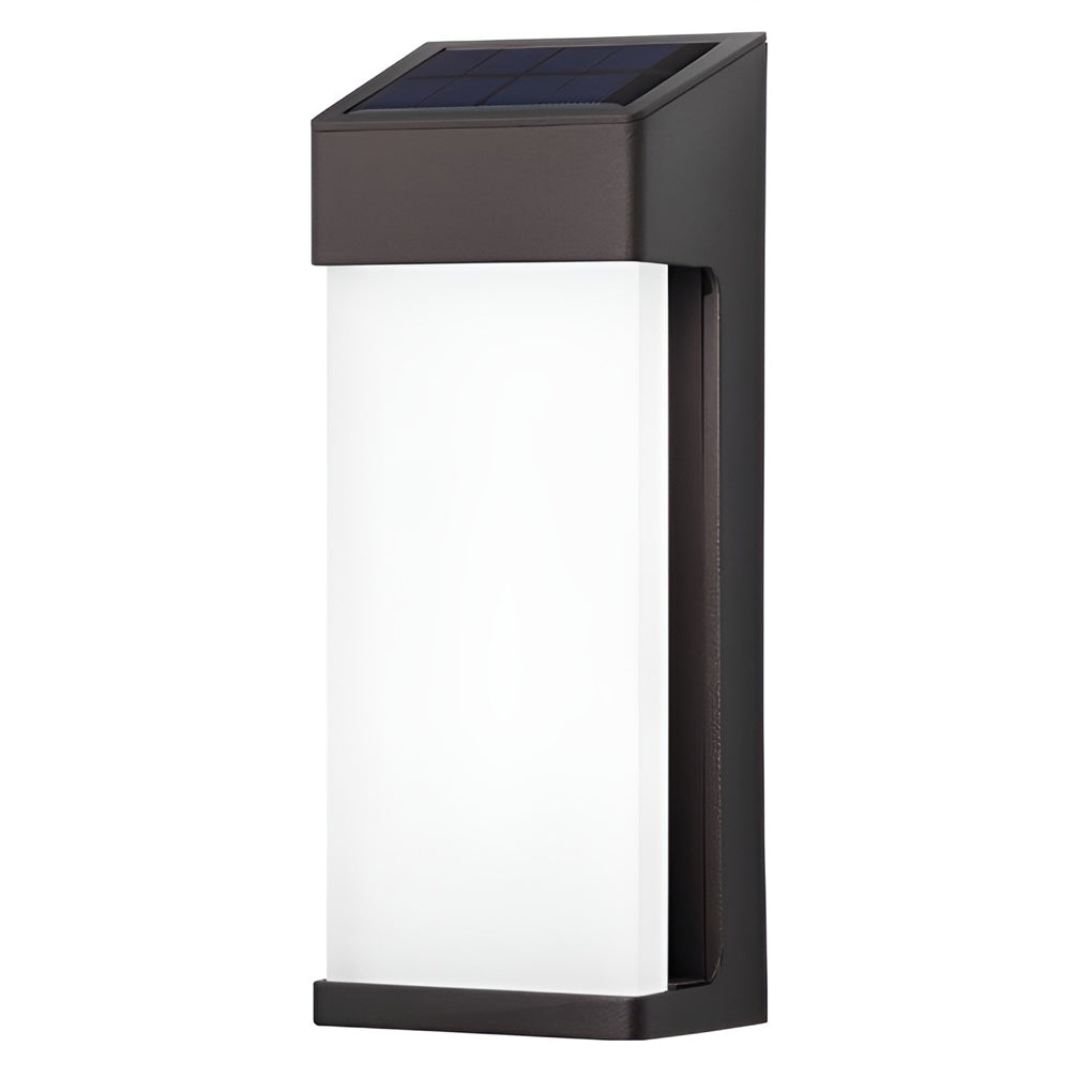 2 Pcs Rechteckige LED Licht-gesteuert Wasserdichte Outdoor Solar Leuchte Beleuchtung