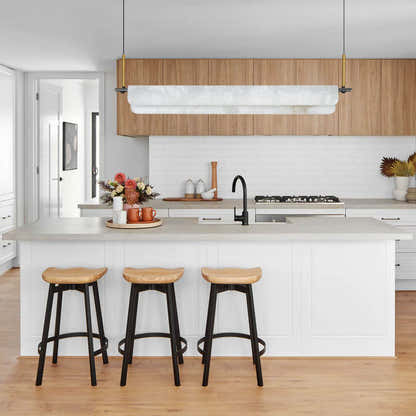 Seranova Alabaster Dining Linear Chandelier