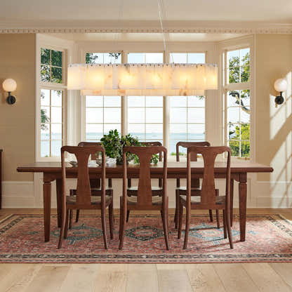 Sawyer Alabaster Oval Chandelier 40"