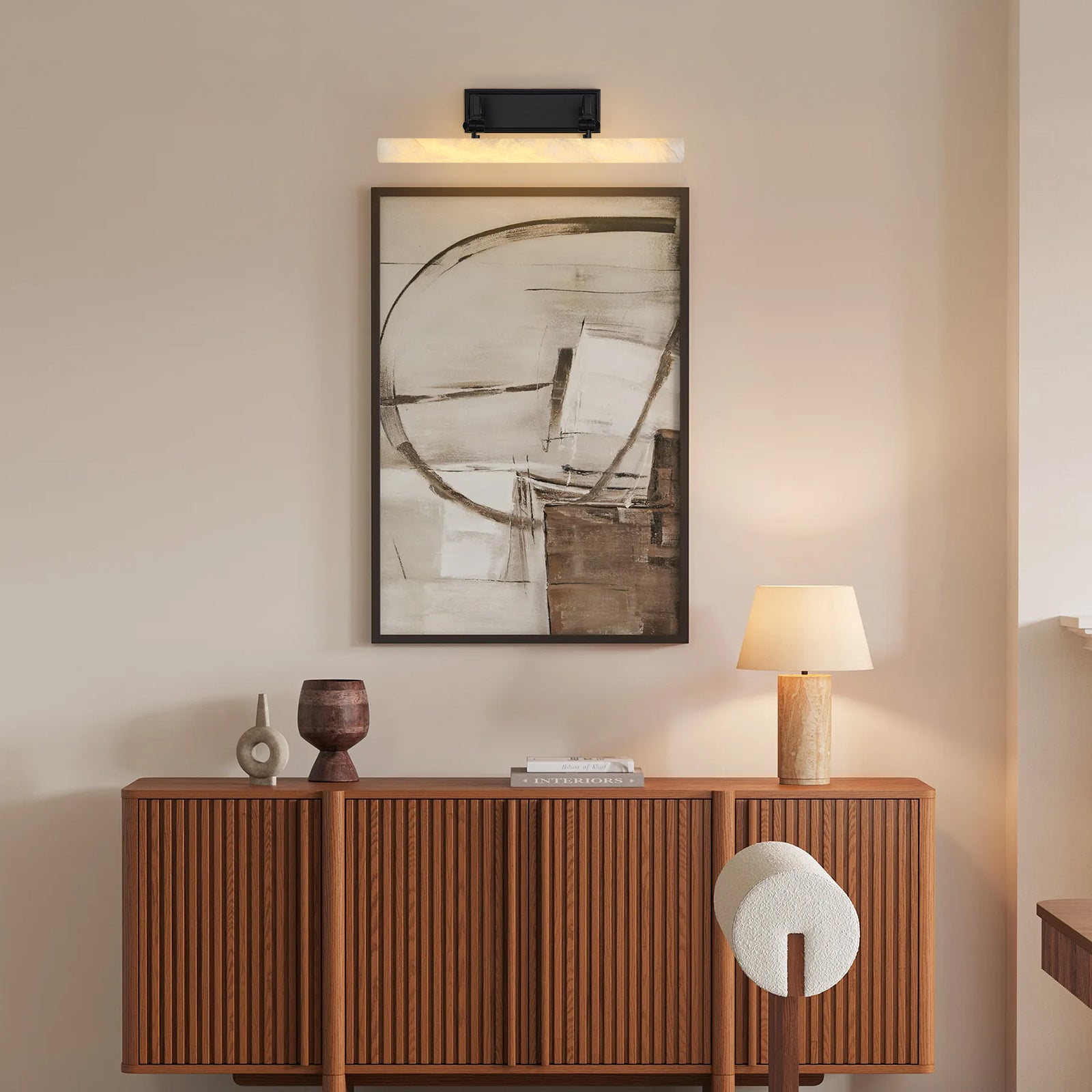 Nimbus Alabaster Bilderleuchte 20"