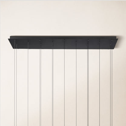 Anthropology Rectangle Crystal Pendant 40"W