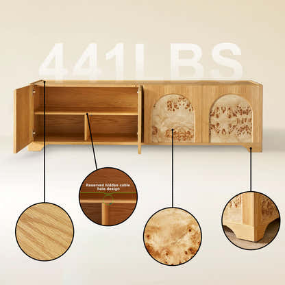 Aurora Oak Medienkonsole 80"
