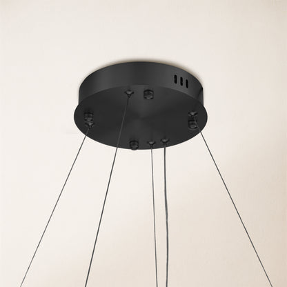 Nocturne Alabaster Round Chandelier 24"