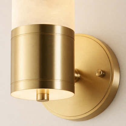 Aventra Alabaster Cylindrical Wall Sconce