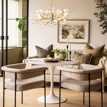 Twilight Branches Ceramic Ginkgo Chandelier 25.6'' D