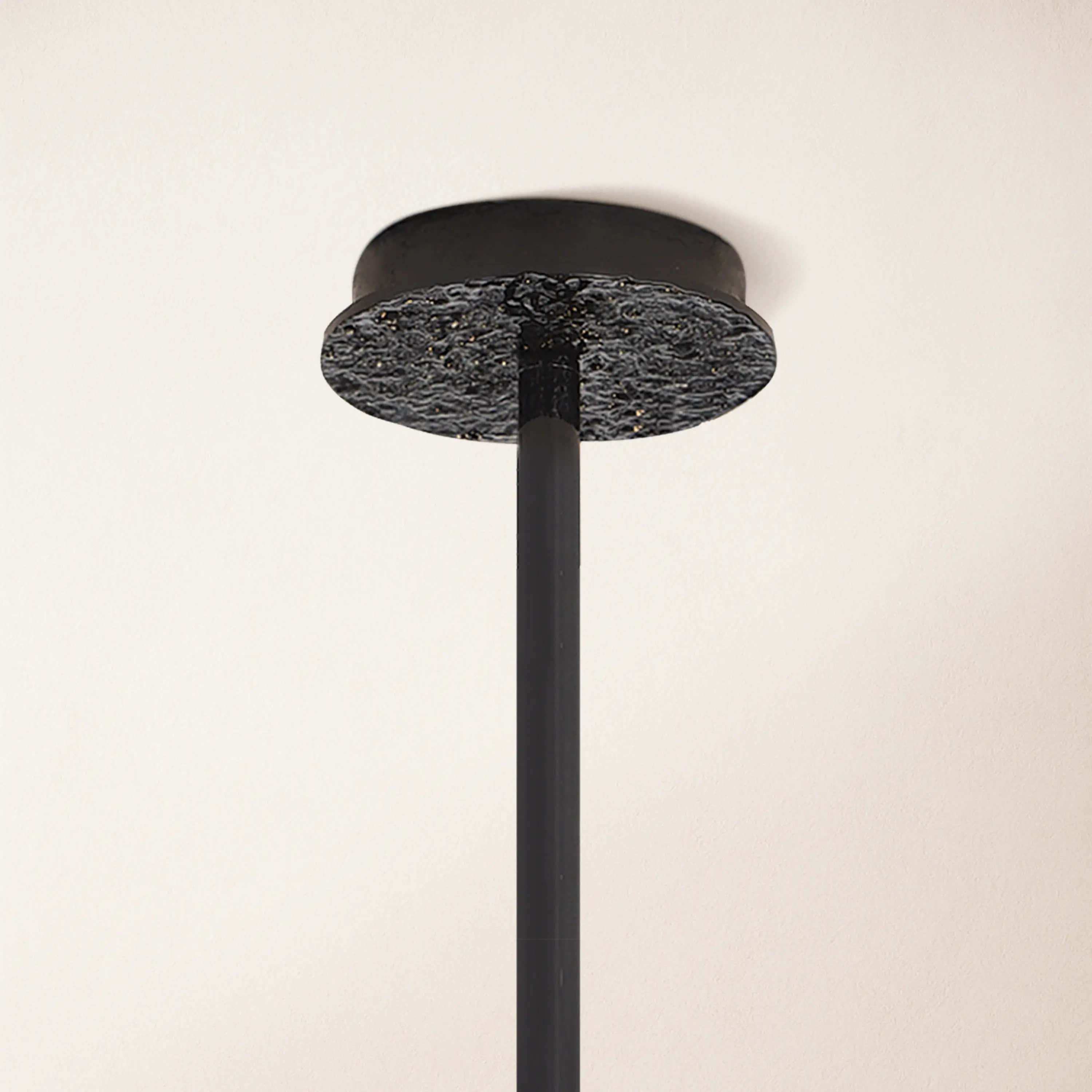 Elara Black Tree Branch Semi Flush Mount Chandelier 26"D