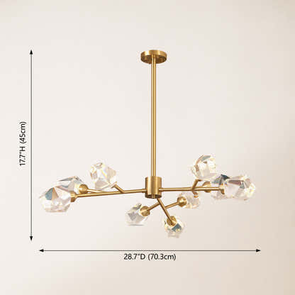 Aurelium Nova Crystal Linear Chandelier