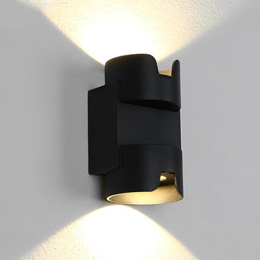 Wasserdichtes Up- und Down-Licht LED Schwarz Moderne Wandfluter Licht Wandleuchte